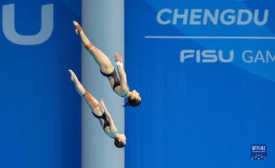 跳水-女子双人10米台：张家齐 掌敏洁夺冠